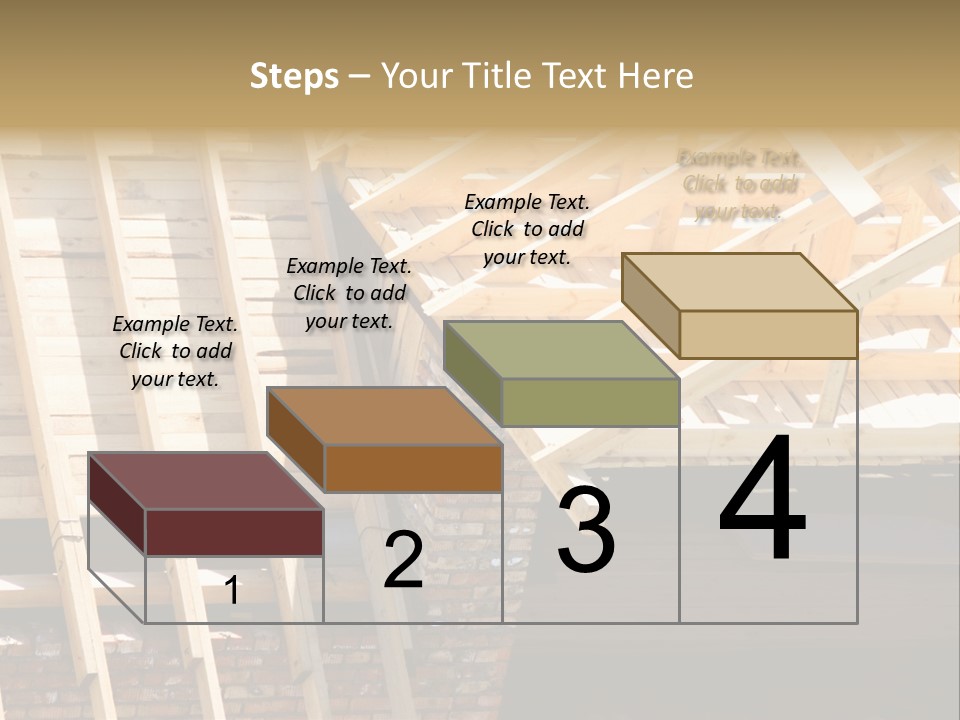 Housing Design Wood PowerPoint Template