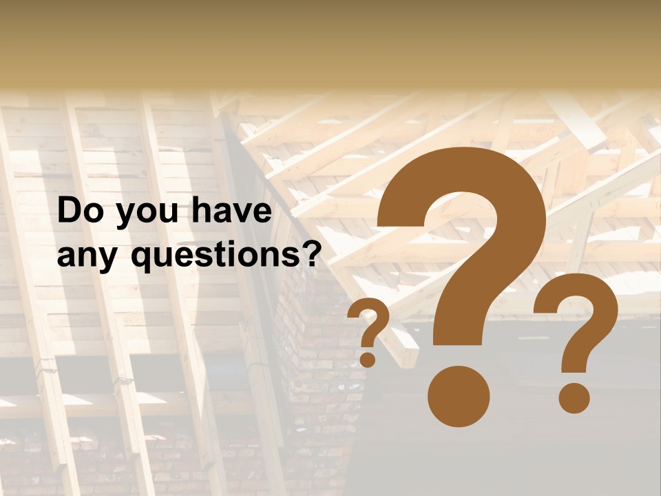 Housing Design Wood PowerPoint Template