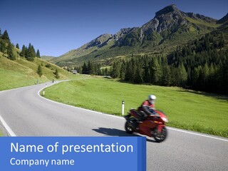 Road Rock Horizontal PowerPoint Template