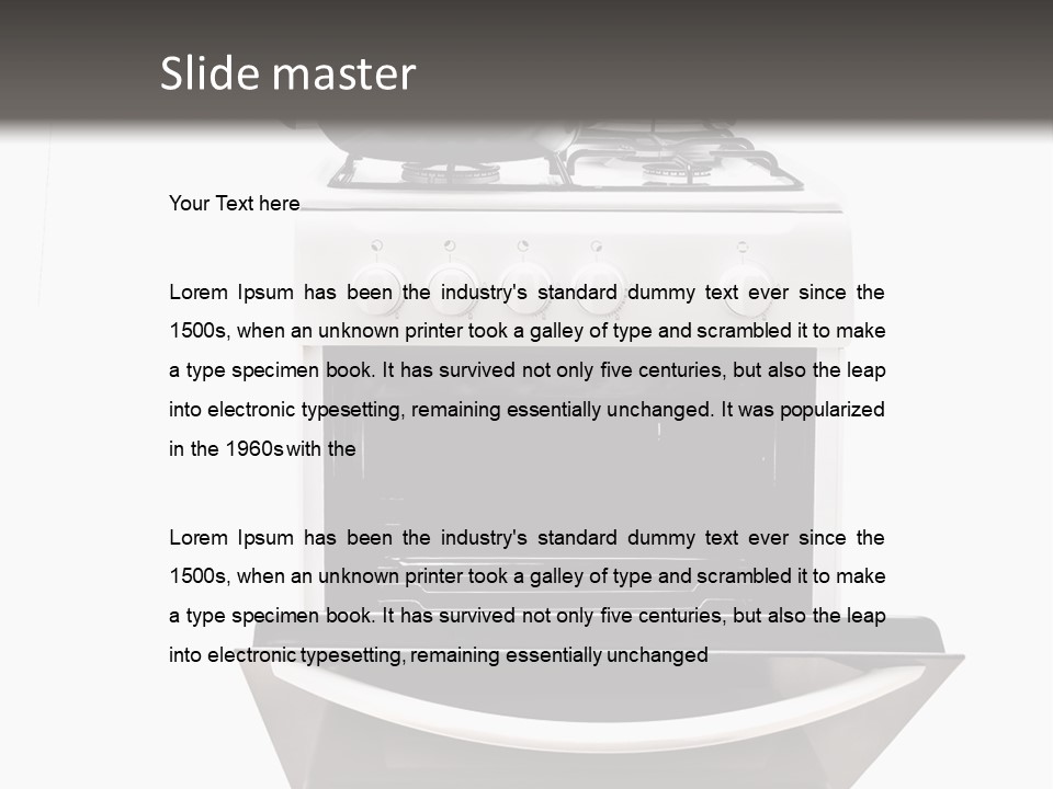 Pan Cookware Stove PowerPoint Template