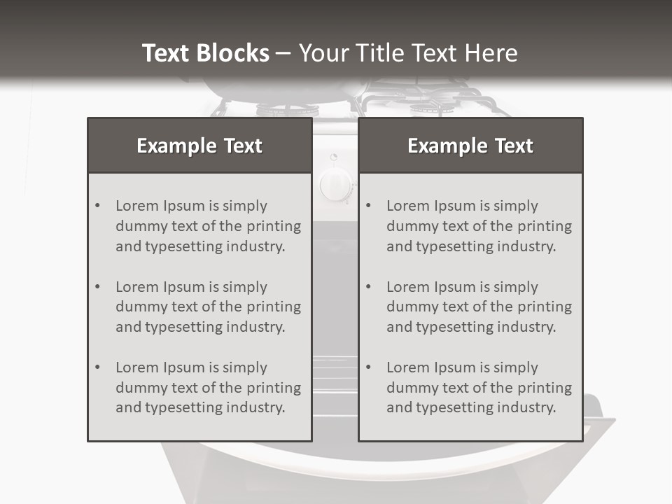Pan Cookware Stove PowerPoint Template