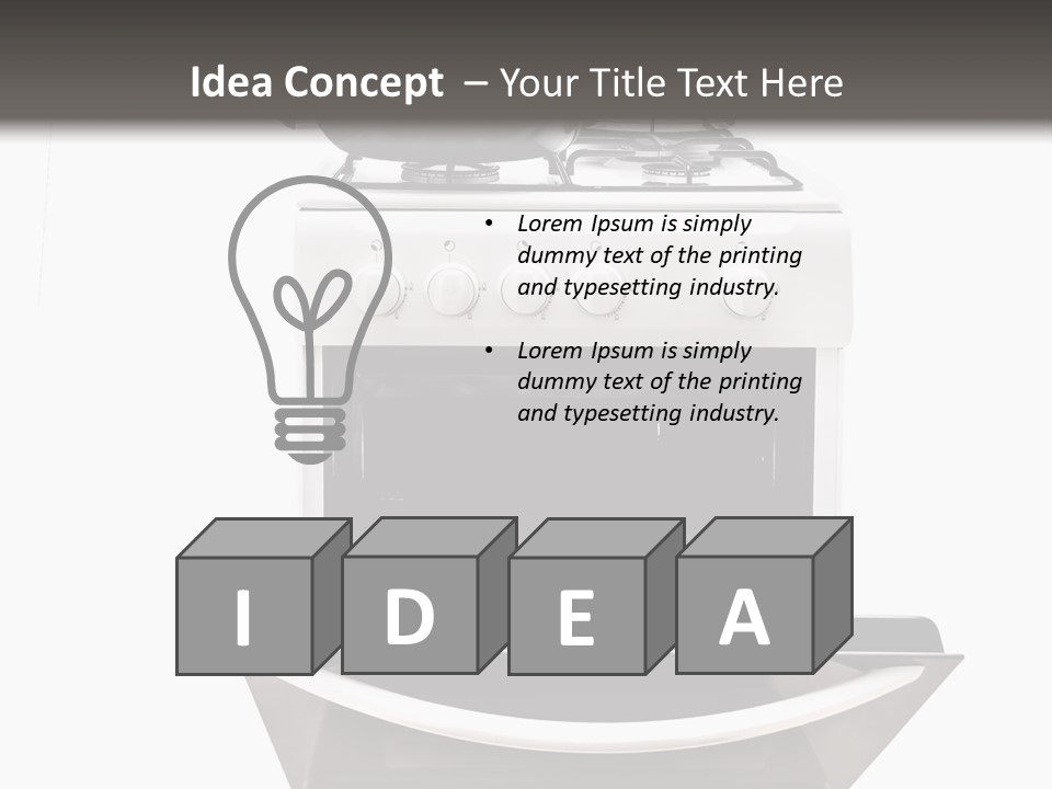 Pan Cookware Stove PowerPoint Template