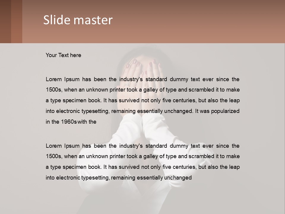 Hopelessness Background Tired PowerPoint Template