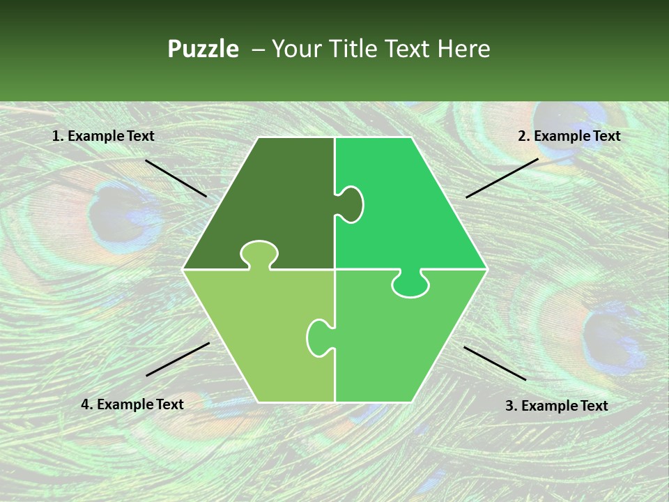 Pattern Turquoise Elegance PowerPoint Template