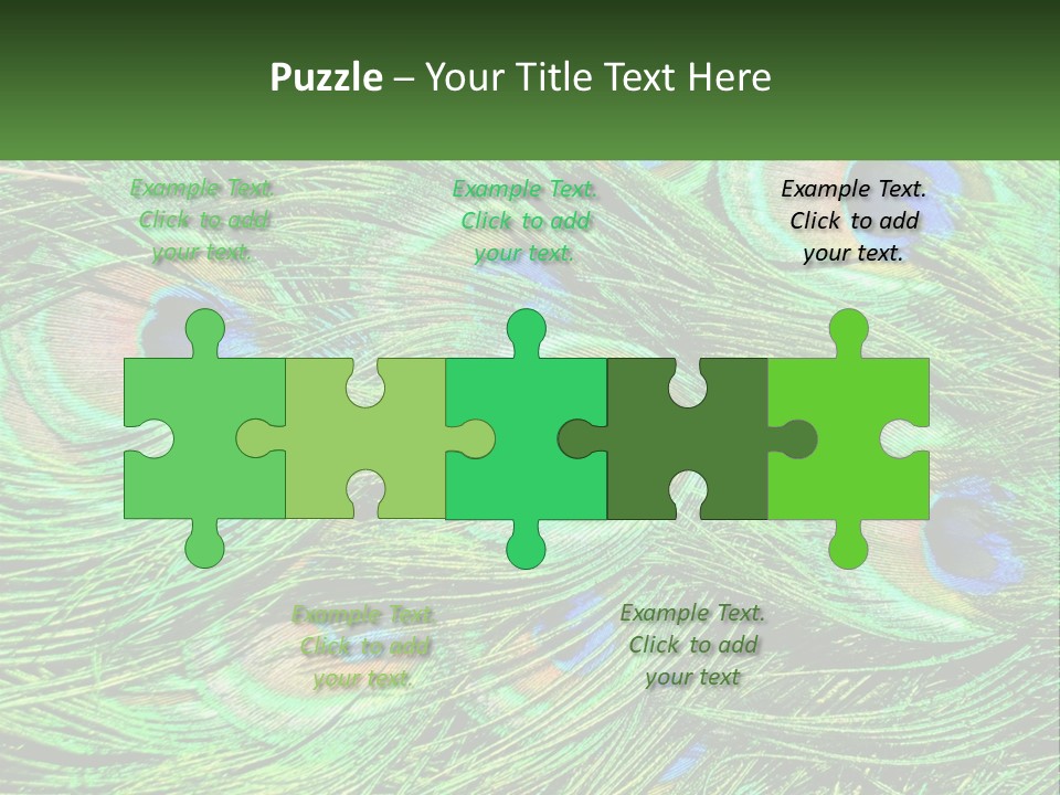 Pattern Turquoise Elegance PowerPoint Template