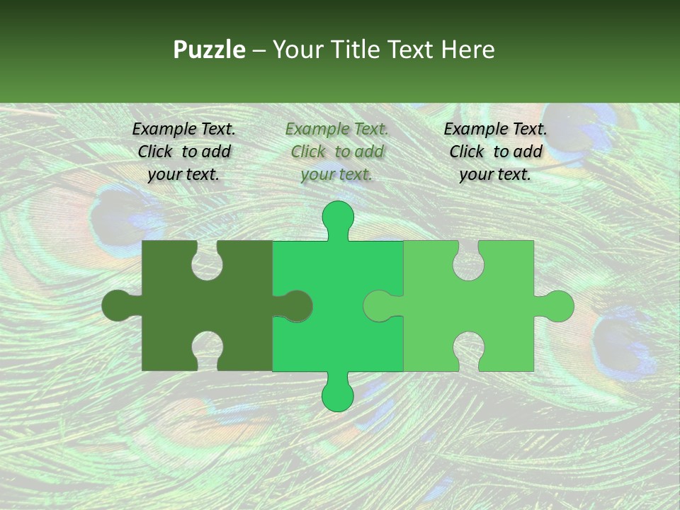 Pattern Turquoise Elegance PowerPoint Template