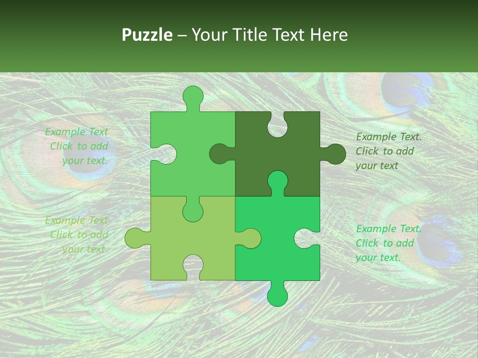 Pattern Turquoise Elegance PowerPoint Template