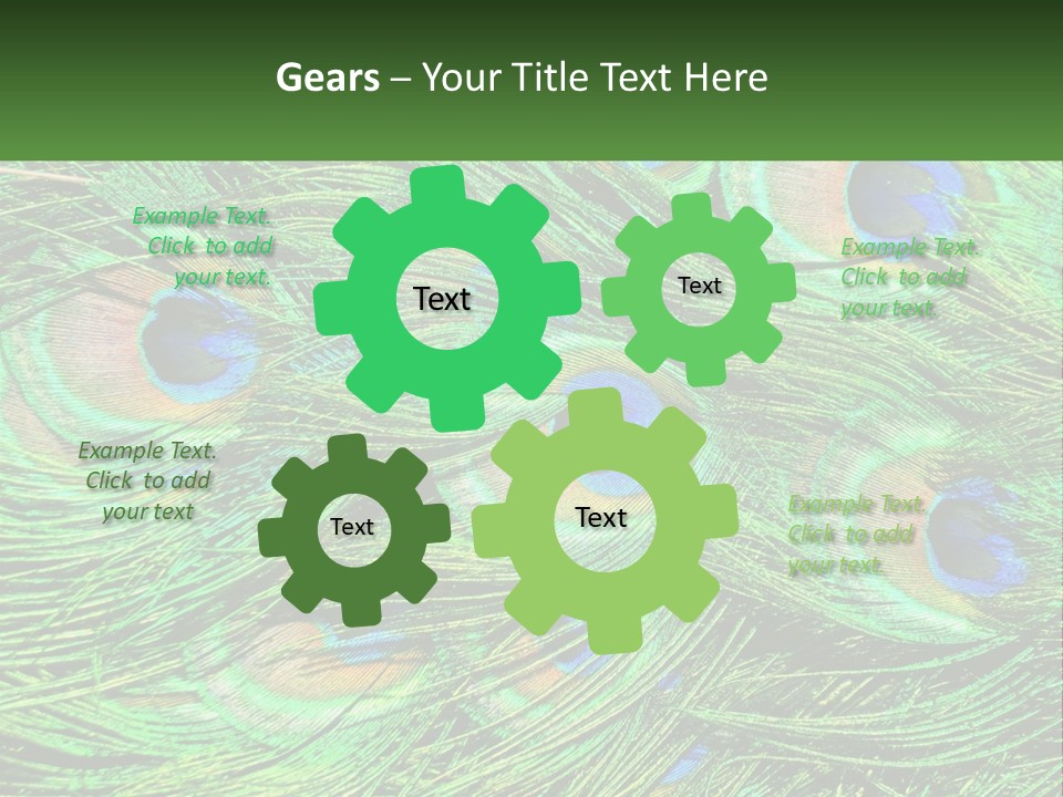 Pattern Turquoise Elegance PowerPoint Template