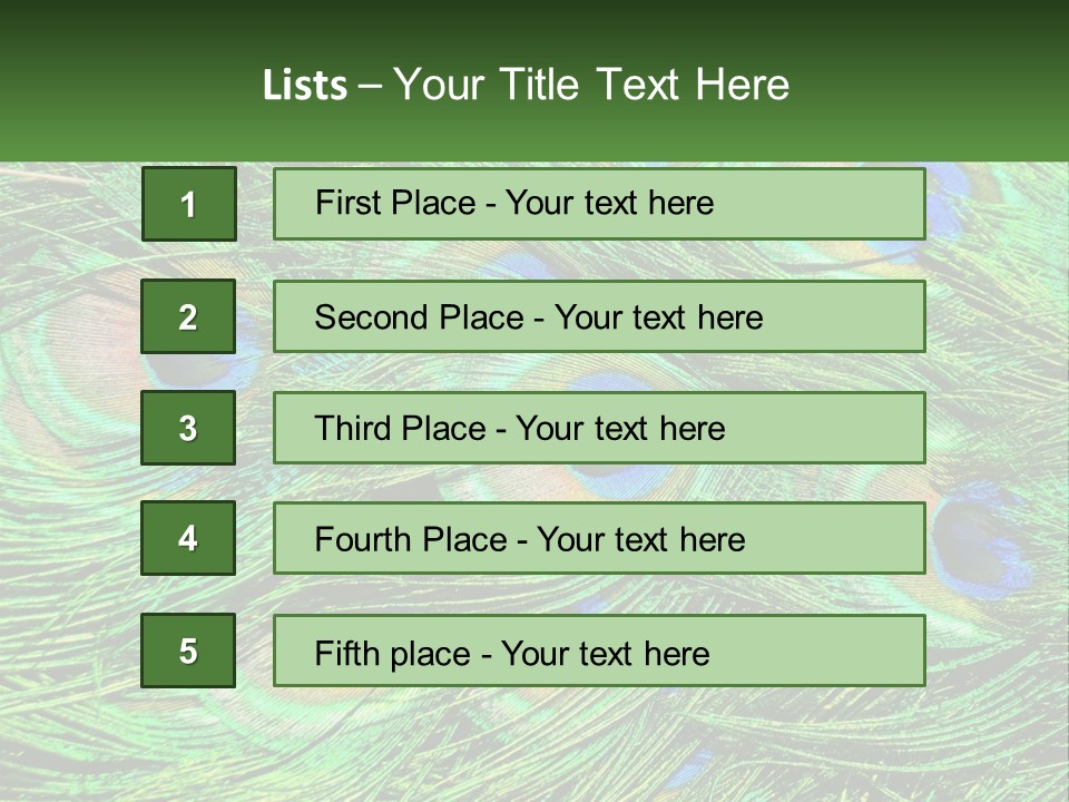Pattern Turquoise Elegance PowerPoint Template