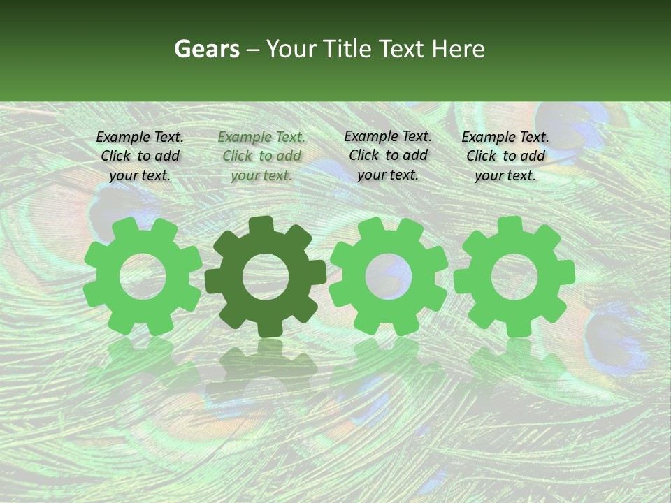 Pattern Turquoise Elegance PowerPoint Template