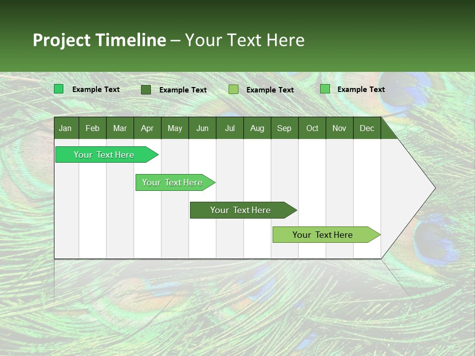 Pattern Turquoise Elegance PowerPoint Template