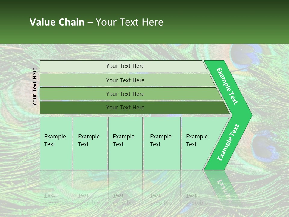 Pattern Turquoise Elegance PowerPoint Template