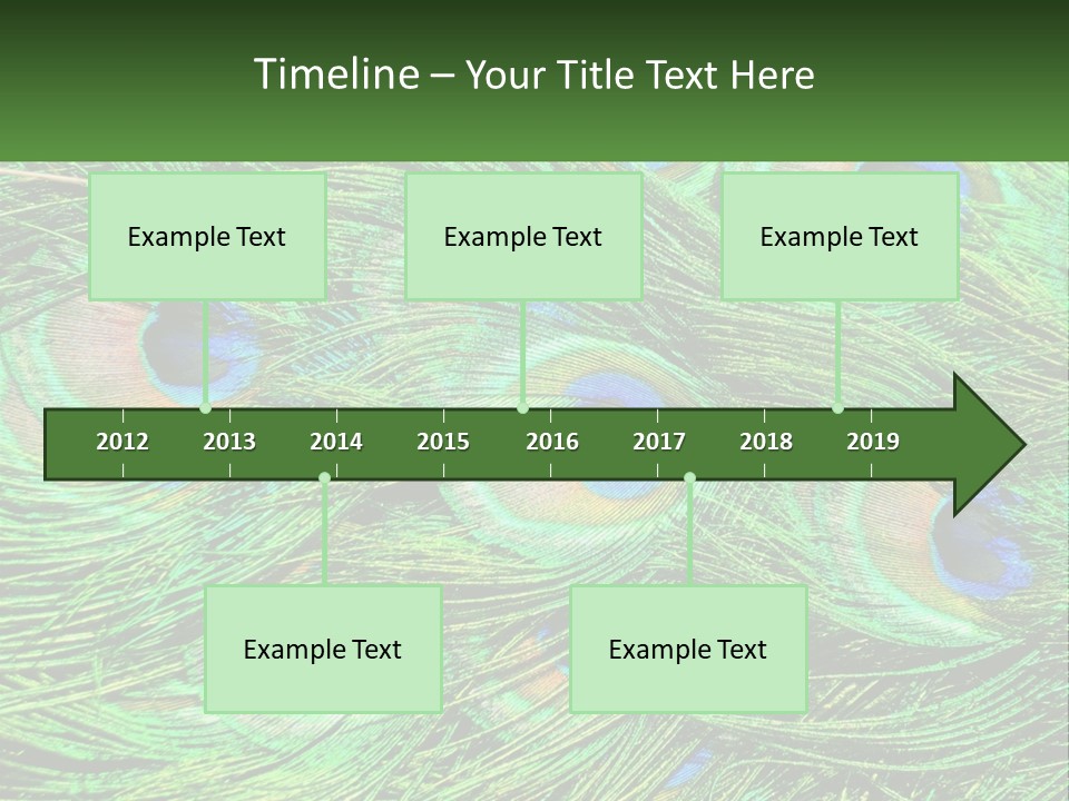 Pattern Turquoise Elegance PowerPoint Template