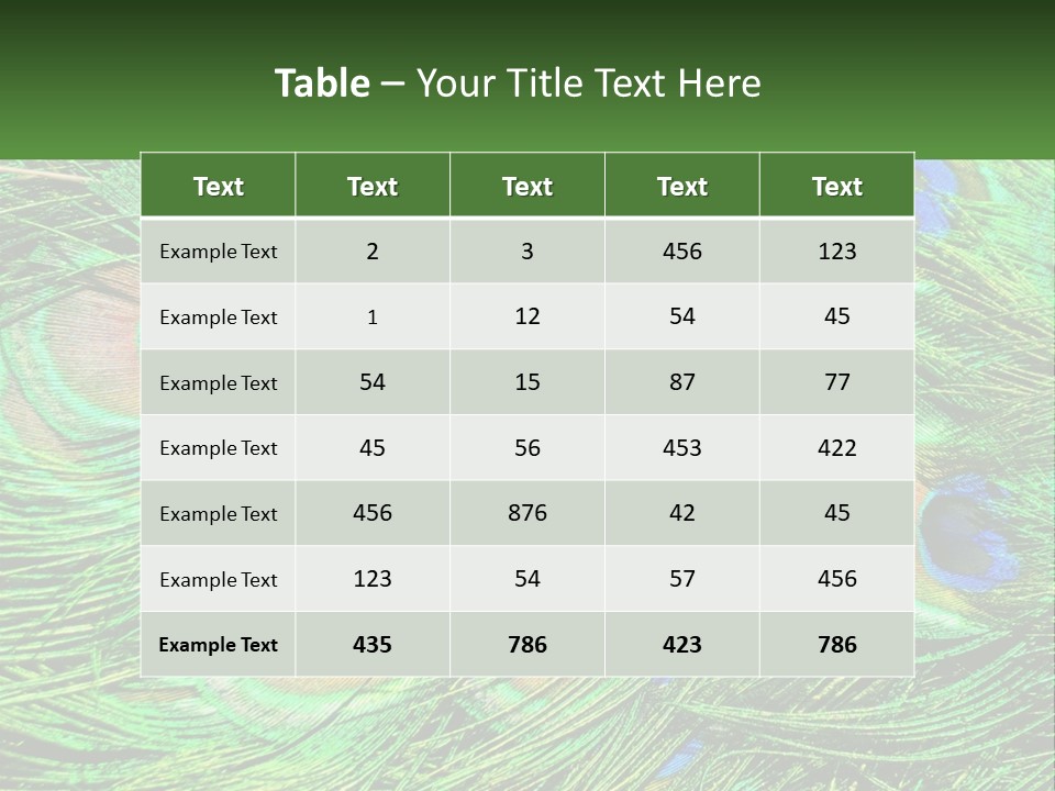 Pattern Turquoise Elegance PowerPoint Template