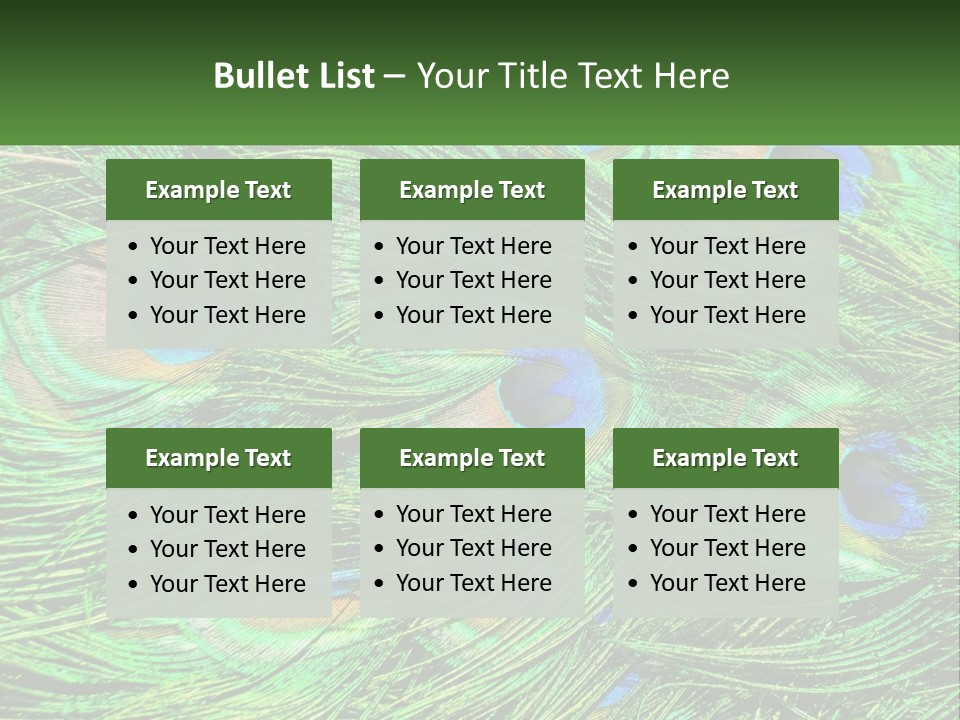 Pattern Turquoise Elegance PowerPoint Template