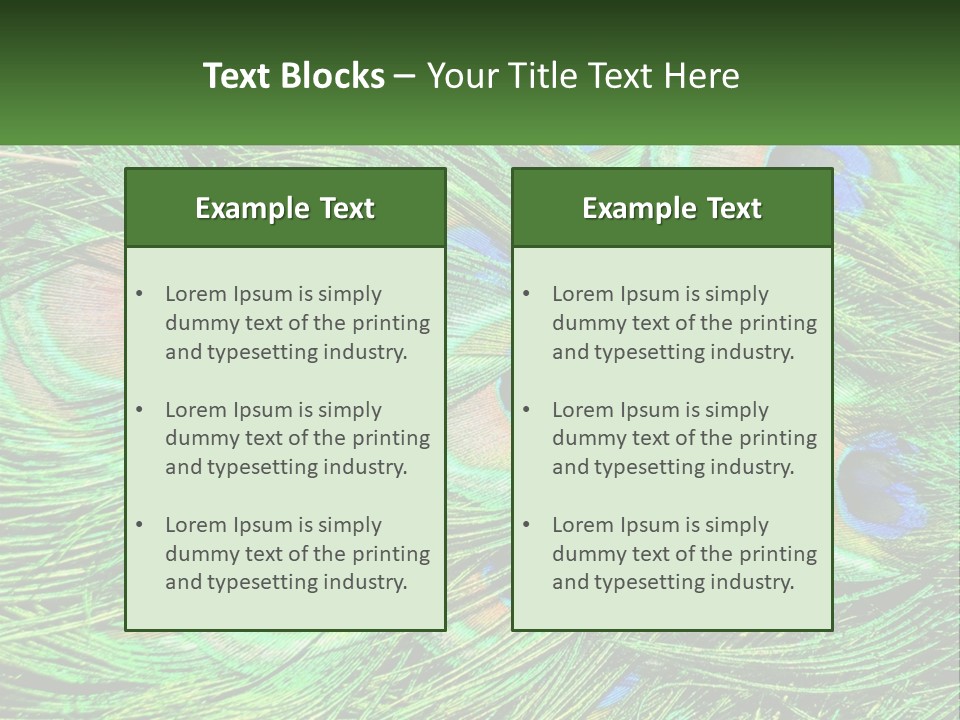 Pattern Turquoise Elegance PowerPoint Template