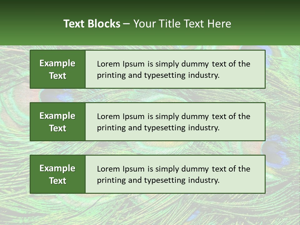 Pattern Turquoise Elegance PowerPoint Template