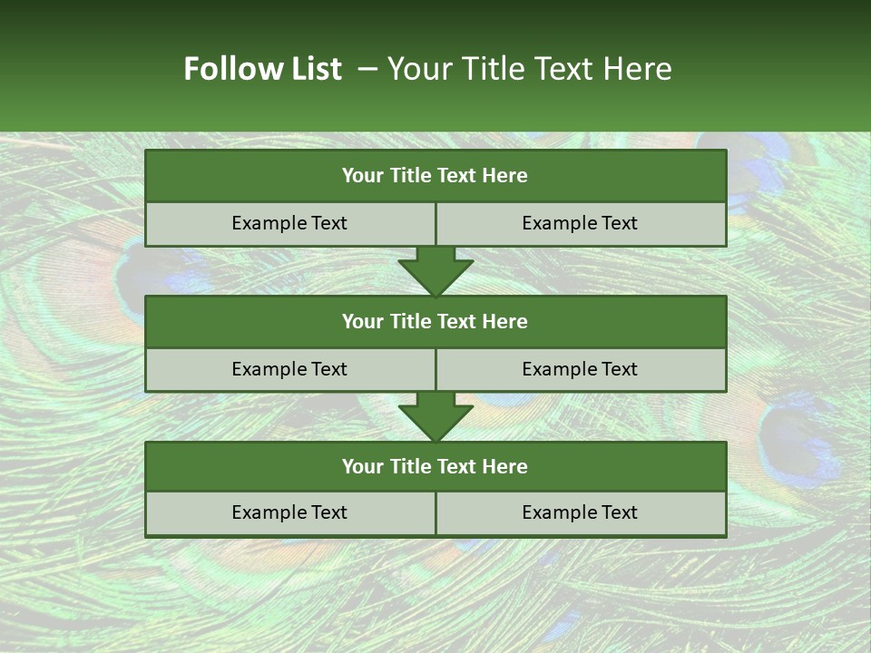 Pattern Turquoise Elegance PowerPoint Template