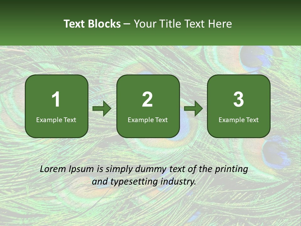 Pattern Turquoise Elegance PowerPoint Template