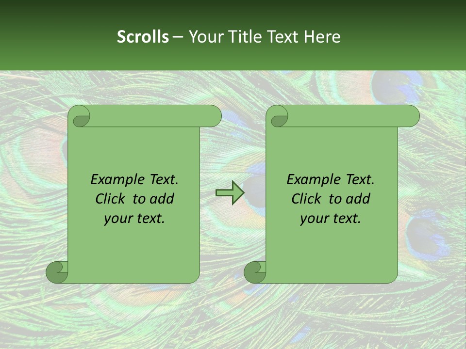 Pattern Turquoise Elegance PowerPoint Template