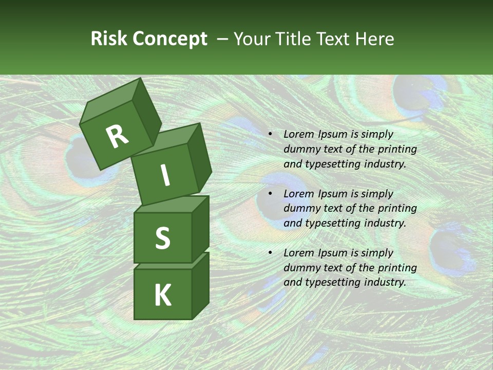 Pattern Turquoise Elegance PowerPoint Template