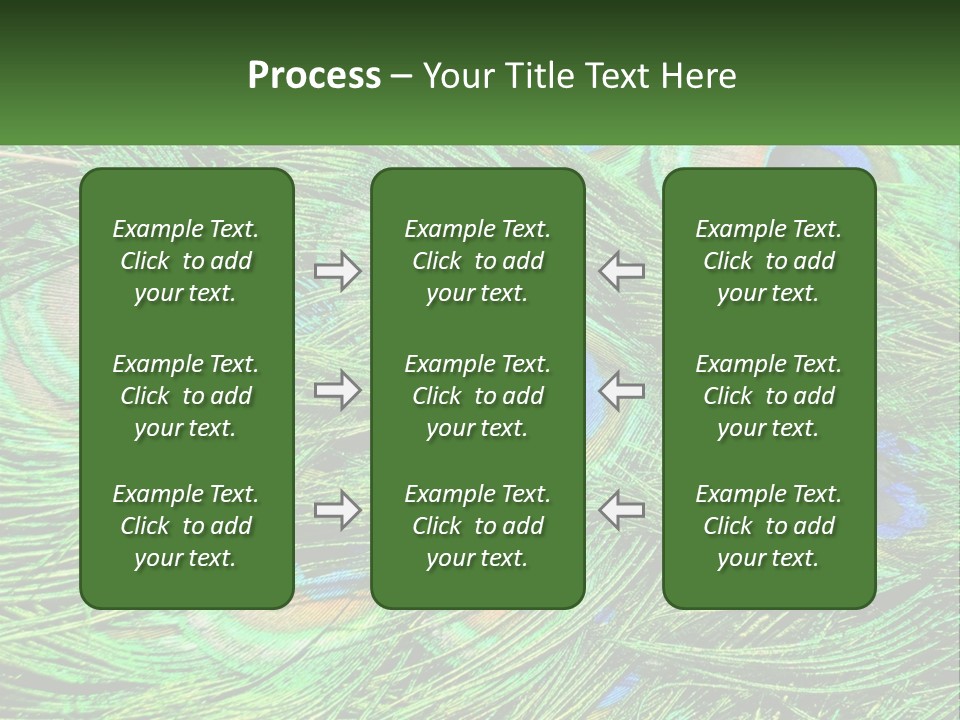 Pattern Turquoise Elegance PowerPoint Template