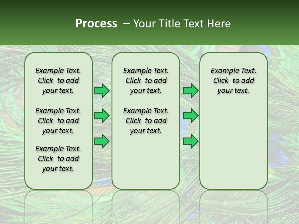 Pattern Turquoise Elegance PowerPoint Template
