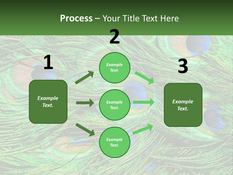 Pattern Turquoise Elegance PowerPoint Template
