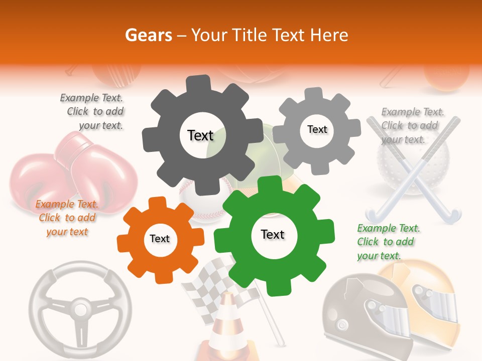 Set Wheel Cap PowerPoint Template