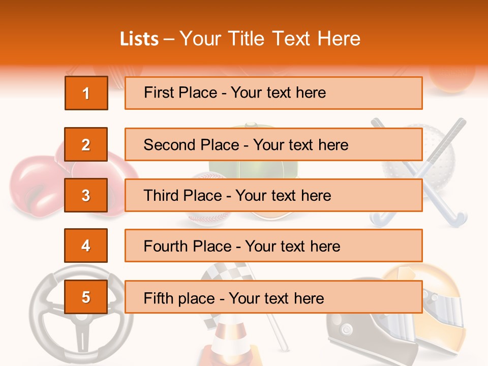 Set Wheel Cap PowerPoint Template