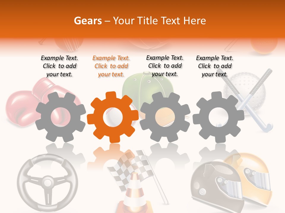 Set Wheel Cap PowerPoint Template
