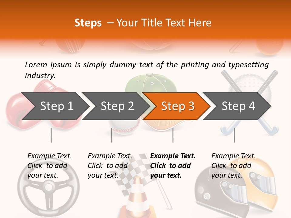 Set Wheel Cap PowerPoint Template