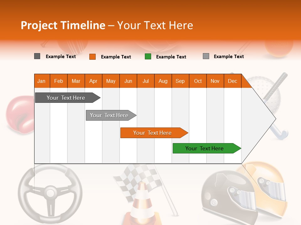 Set Wheel Cap PowerPoint Template
