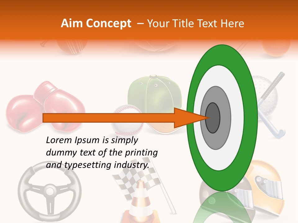 Set Wheel Cap PowerPoint Template