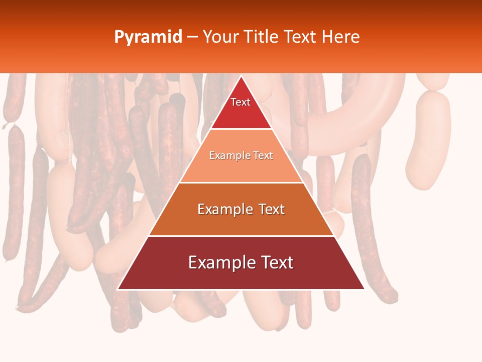 A Group Of Sausages Hanging From The Ceiling PowerPoint Template