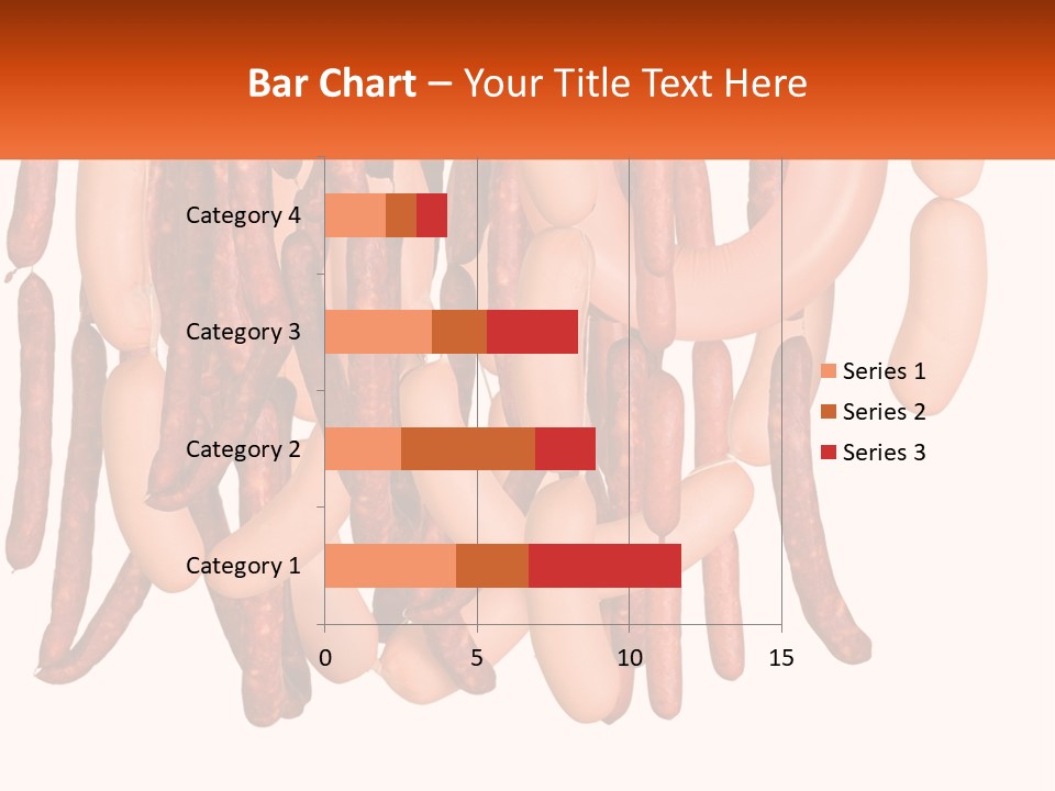 A Group Of Sausages Hanging From The Ceiling PowerPoint Template