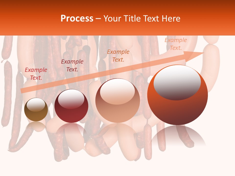 A Group Of Sausages Hanging From The Ceiling PowerPoint Template
