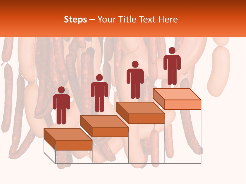 A Group Of Sausages Hanging From The Ceiling PowerPoint Template