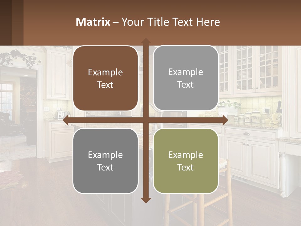 Real Kitchen Living PowerPoint Template