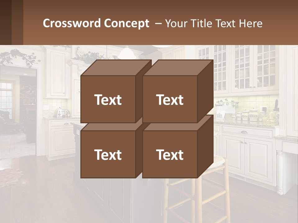 Real Kitchen Living PowerPoint Template
