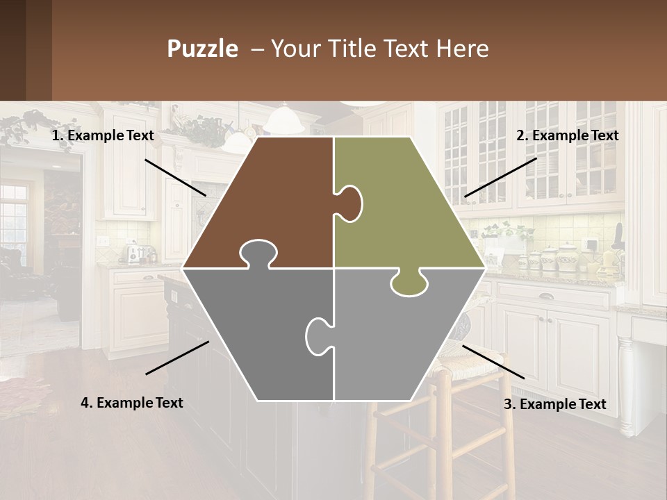 Real Kitchen Living PowerPoint Template