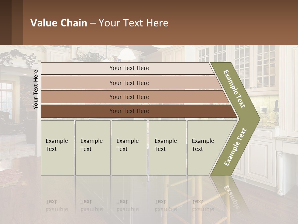 Real Kitchen Living PowerPoint Template