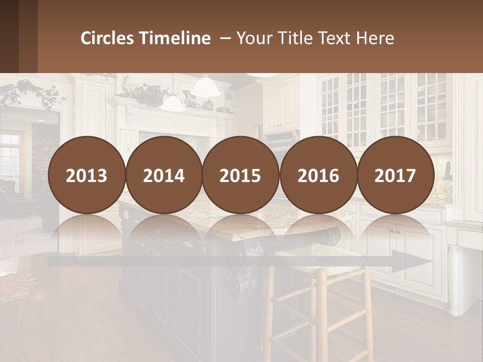 Real Kitchen Living PowerPoint Template