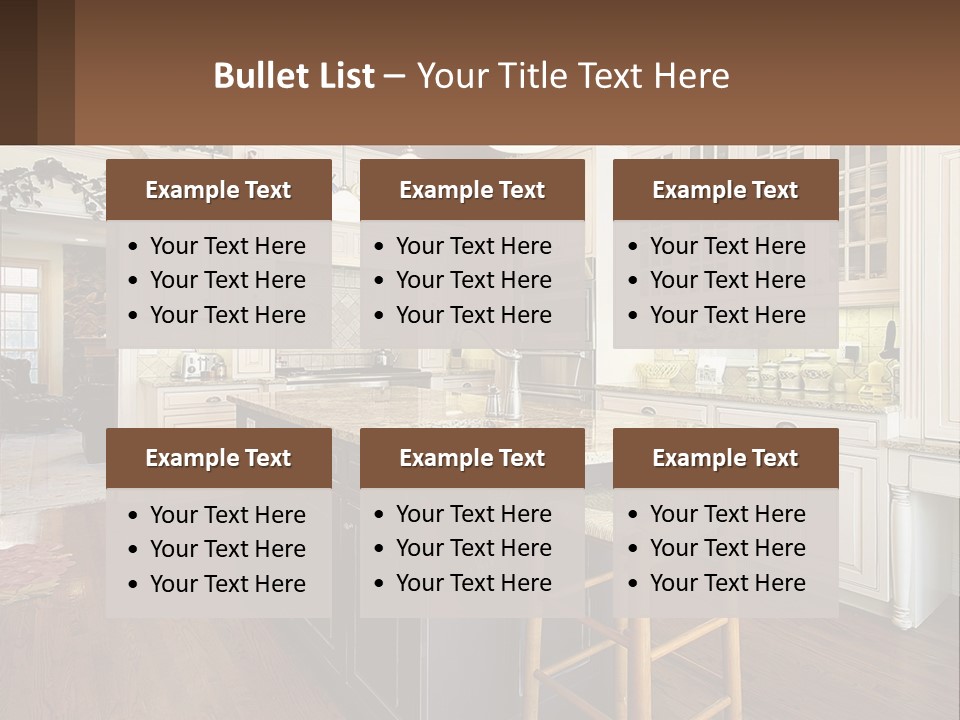 Real Kitchen Living PowerPoint Template