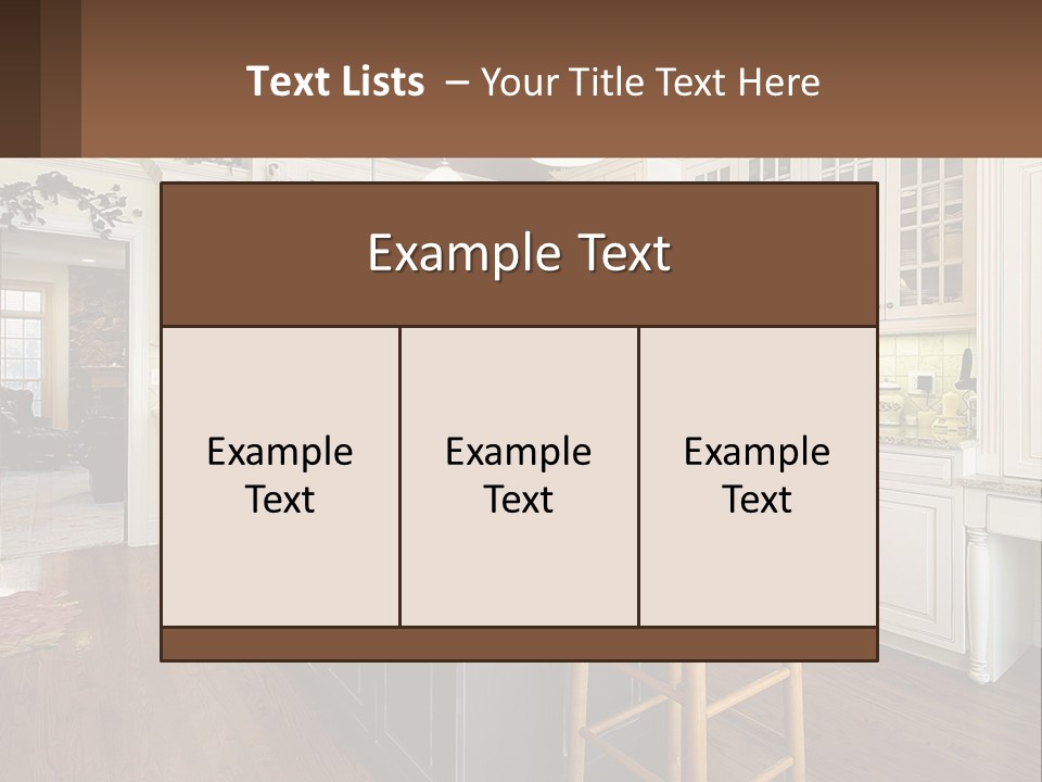 Real Kitchen Living PowerPoint Template