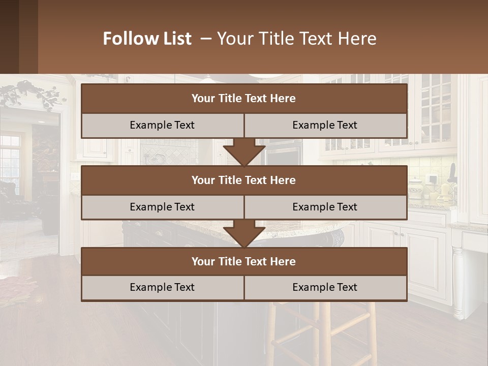 Real Kitchen Living PowerPoint Template