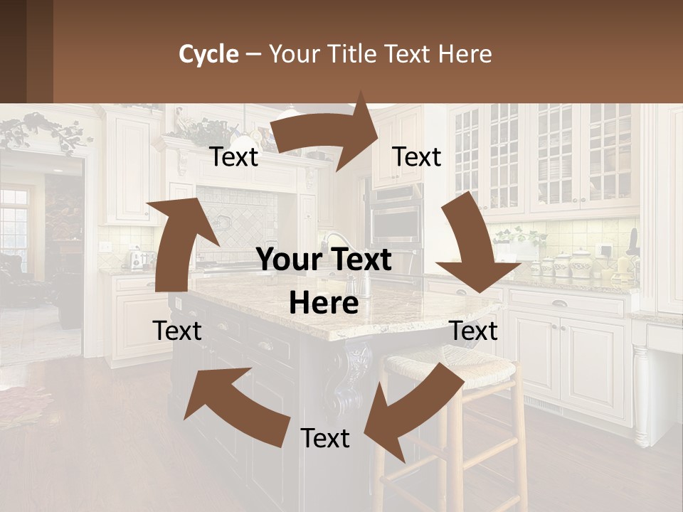 Real Kitchen Living PowerPoint Template