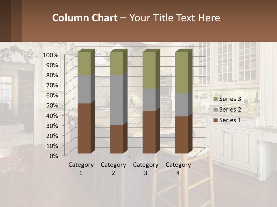Real Kitchen Living PowerPoint Template
