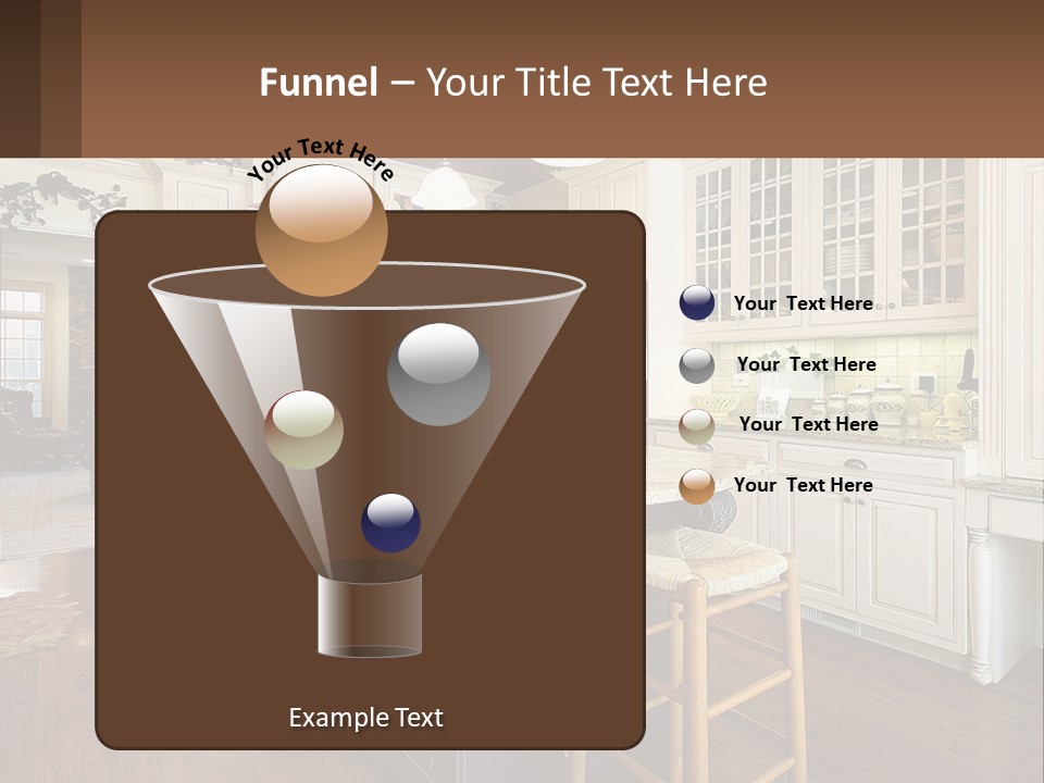 Real Kitchen Living PowerPoint Template