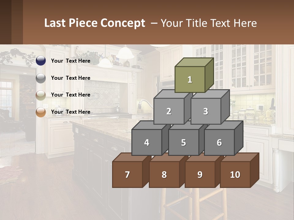 Real Kitchen Living PowerPoint Template